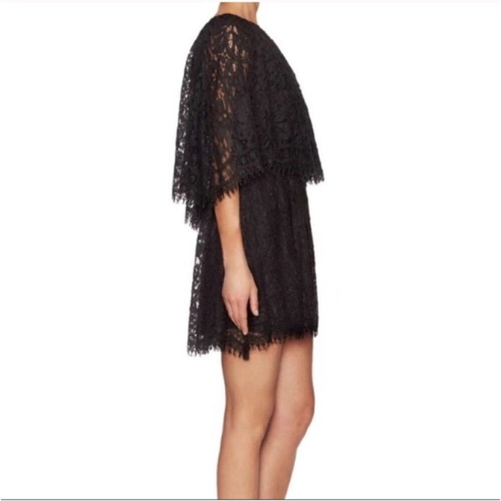 Alexis Black One-Shoulder Lace Mini Cocktail Dress Small - Picture 8 of 8